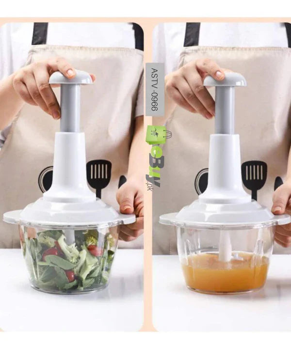 Manual Food Chopper Hand-Press